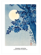 Ohara Koson Peacock & Moonlit - Poster Seti Duo