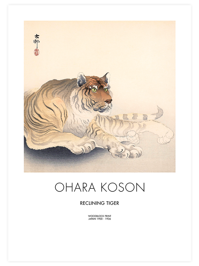 Ohara Koson Tigers - Poster Seti Duo  Poster