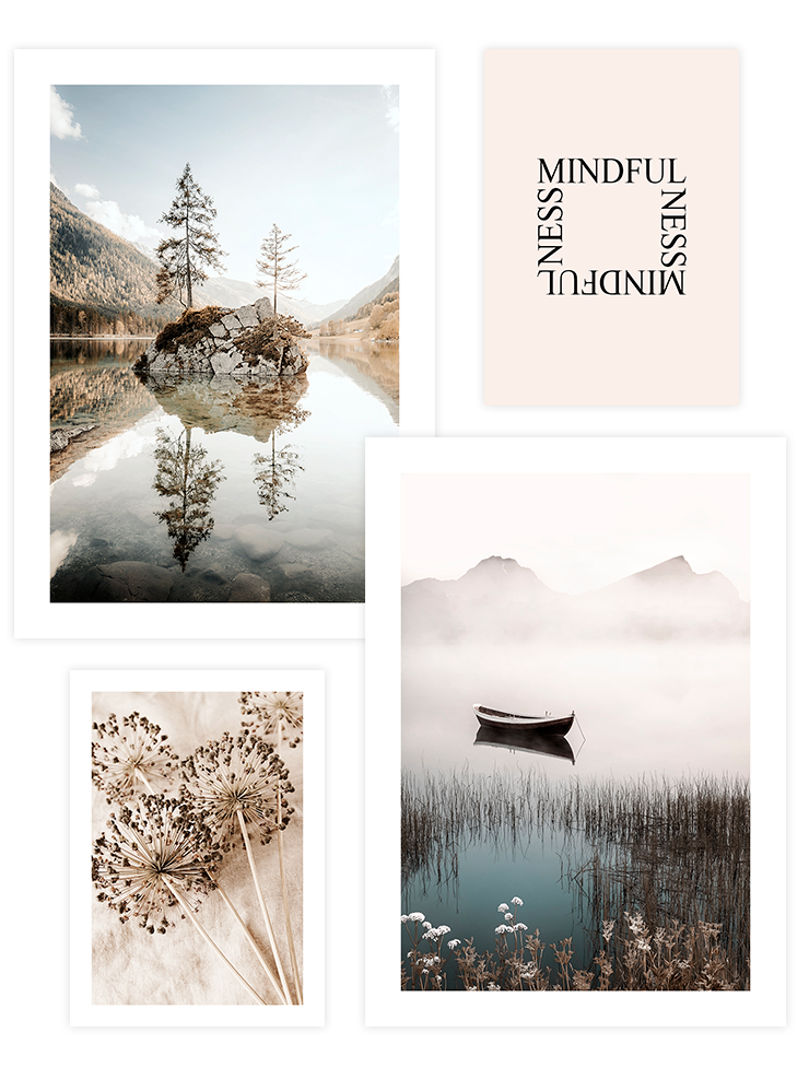 Happy & Mindful Life Poster Seti