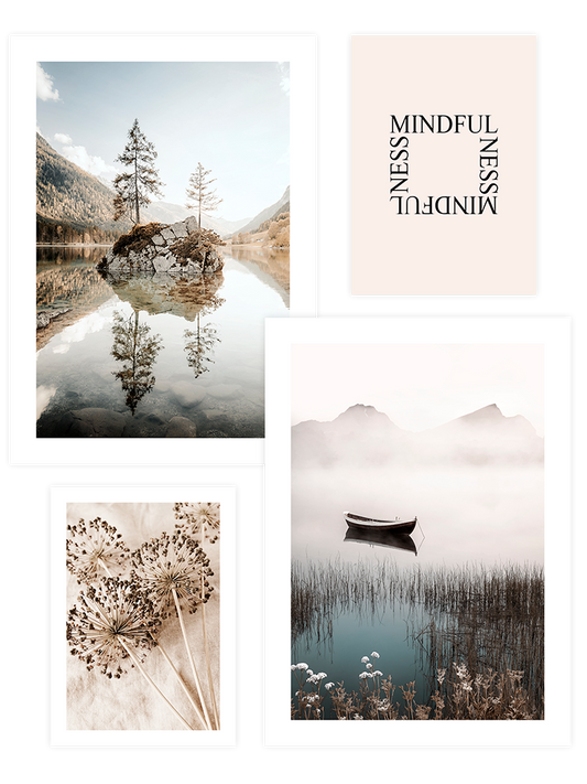 Happy & Mindful Life Poster Seti