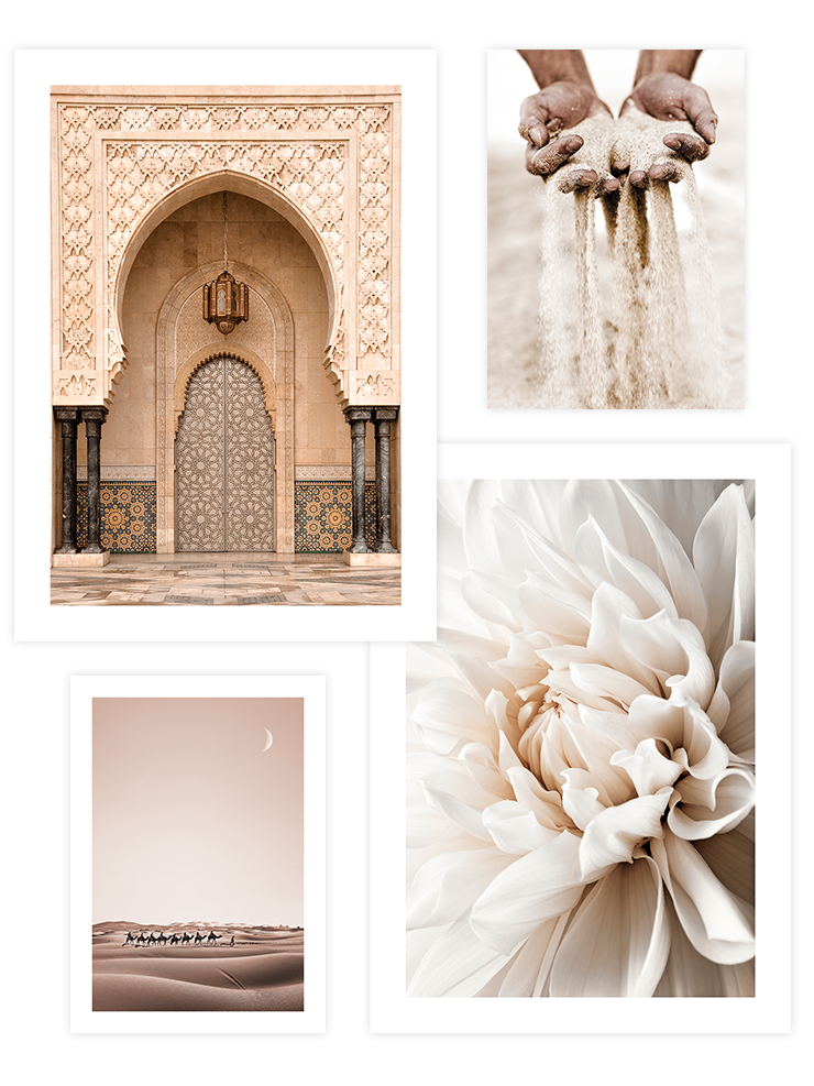 Beige Shades Poster Seti Ürün ana görseli