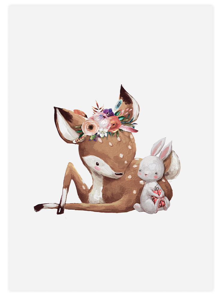 Şirin Bambi & Tavşanlar - Poster Seti Duo