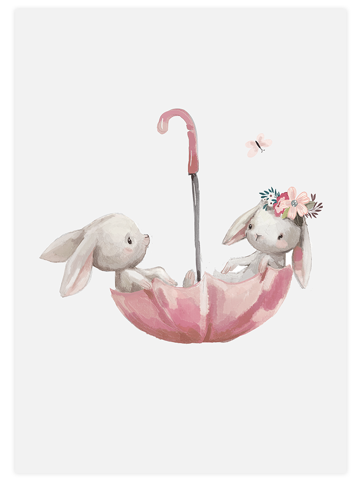 Şirin Bambi & Tavşanlar - Poster Seti Duo Ürün ikincil görseli