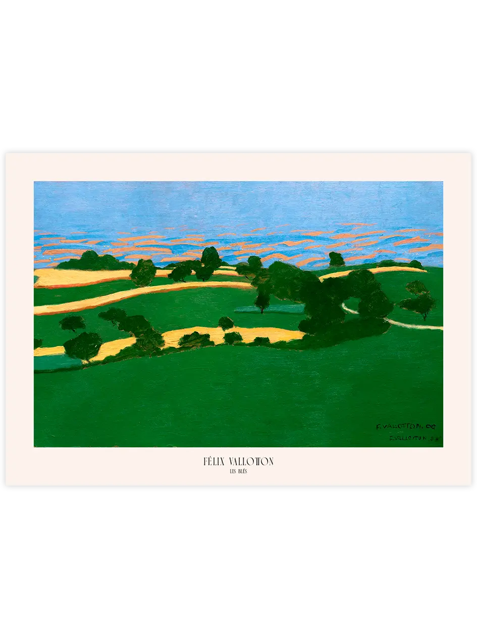Felix Vallotton Corn Fields - Art Print Ünlü Ressamlar Poster
