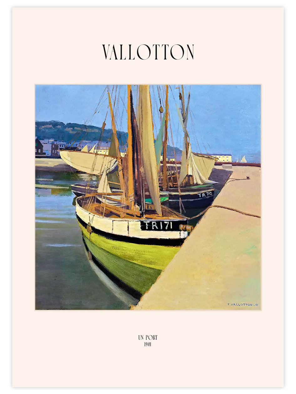 Félix Vallotton Un Port - Art Print Ünlü Ressamlar Poster