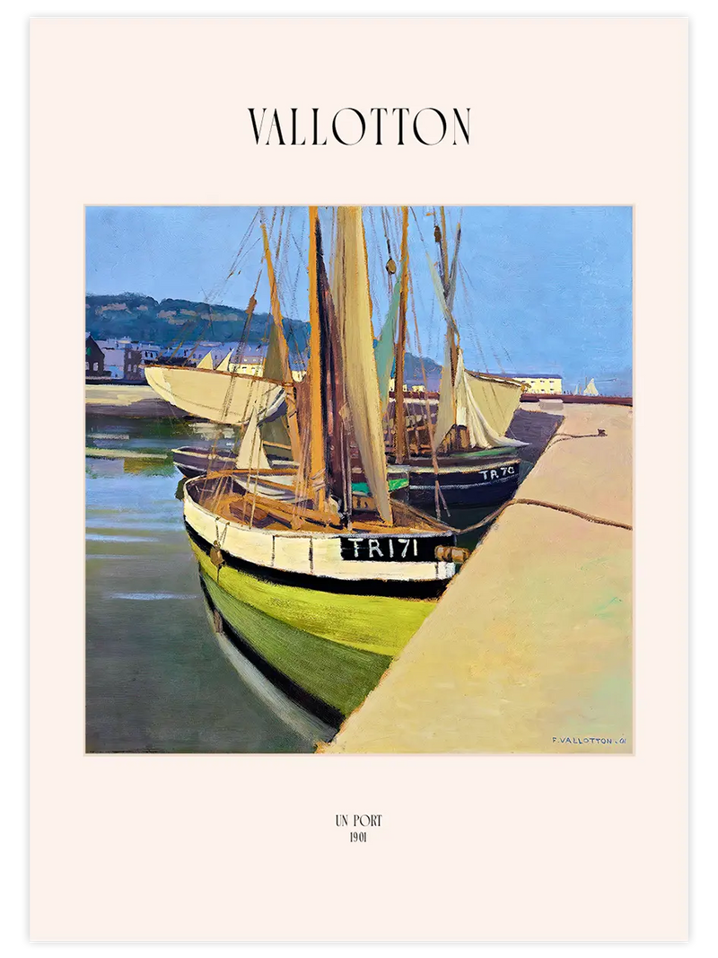 Félix Vallotton Un Port - Art Print Ünlü Ressamlar Poster