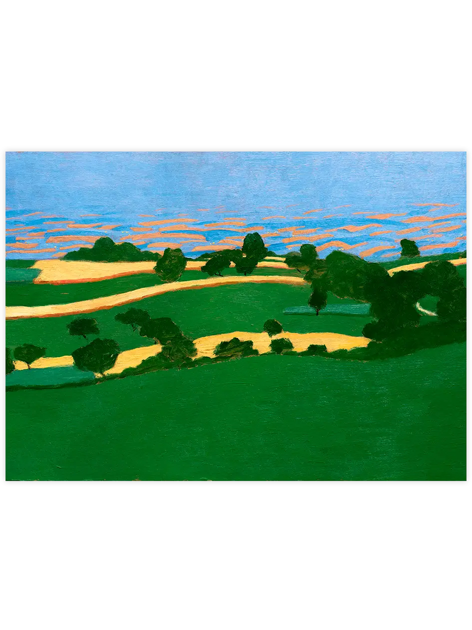 Felix Vallotton Corn Fields - Art Print Ünlü Ressamlar Poster