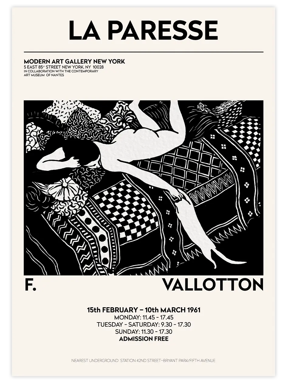 Vallotton Afiş - Art Print Ünlü Ressamlar Poster