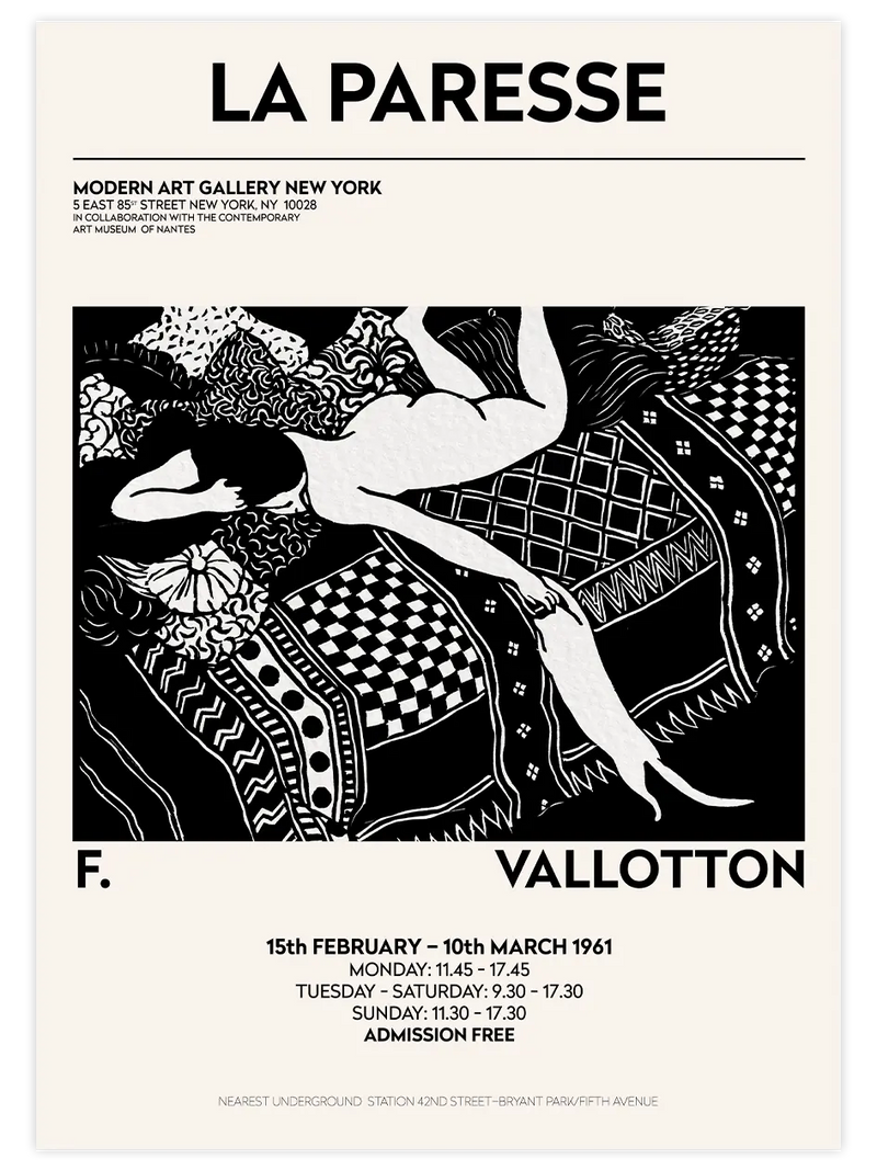 Vallotton Afiş - Art Print Ünlü Ressamlar Poster