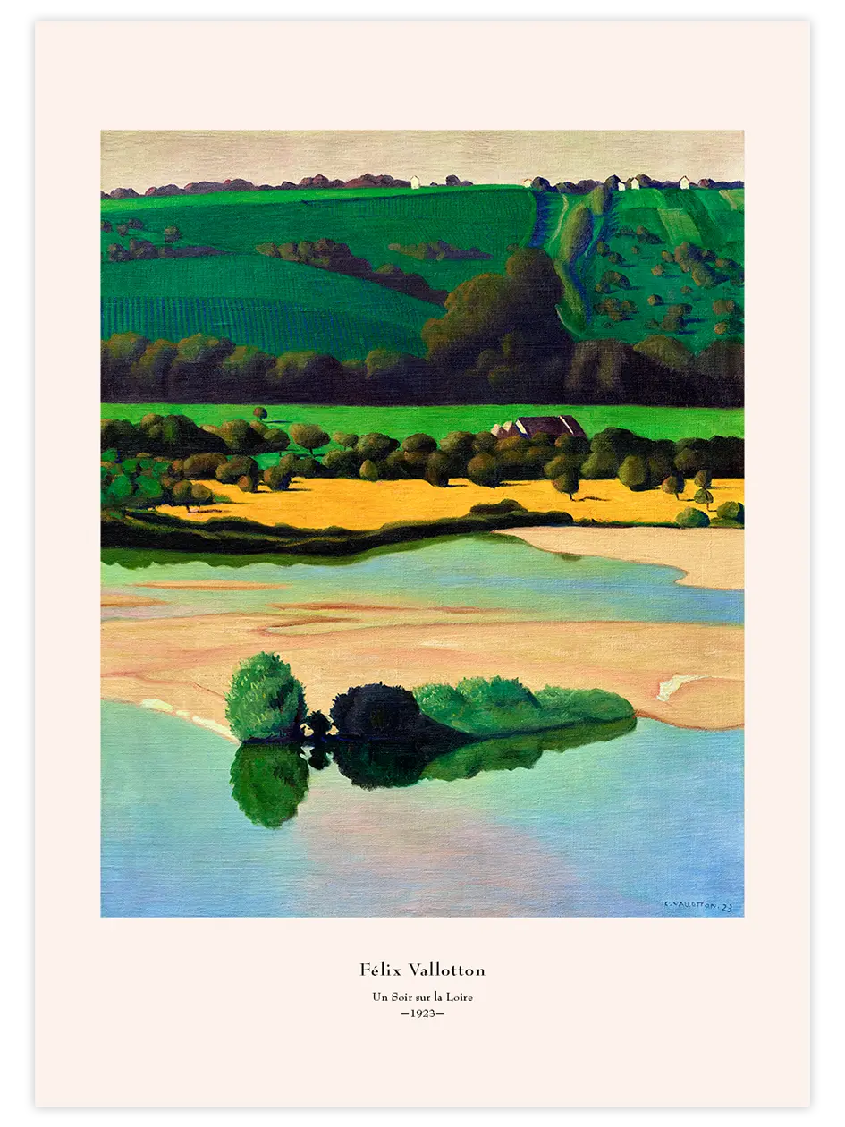 Félix Vallotton Un Soir sur la Loire - Art Print Ünlü Ressamlar Poster