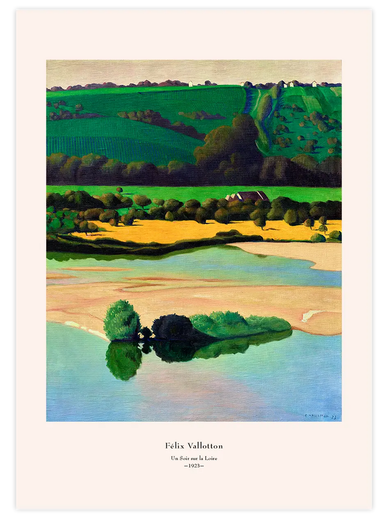 Félix Vallotton Un Soir sur la Loire - Art Print Ünlü Ressamlar Poster