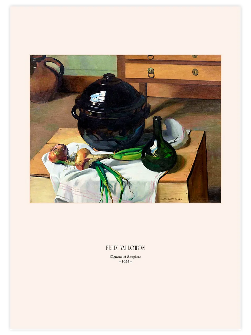 Félix Vallotton Oignons et Soupière - Art Print Ünlü Ressamlar Poster