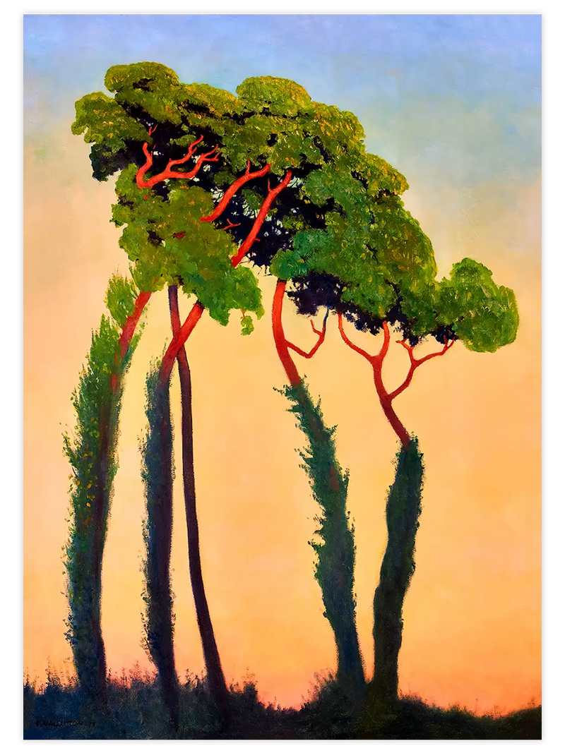Félix Vallotton Last Sun Rays - Art Print Ünlü Ressamlar Poster
