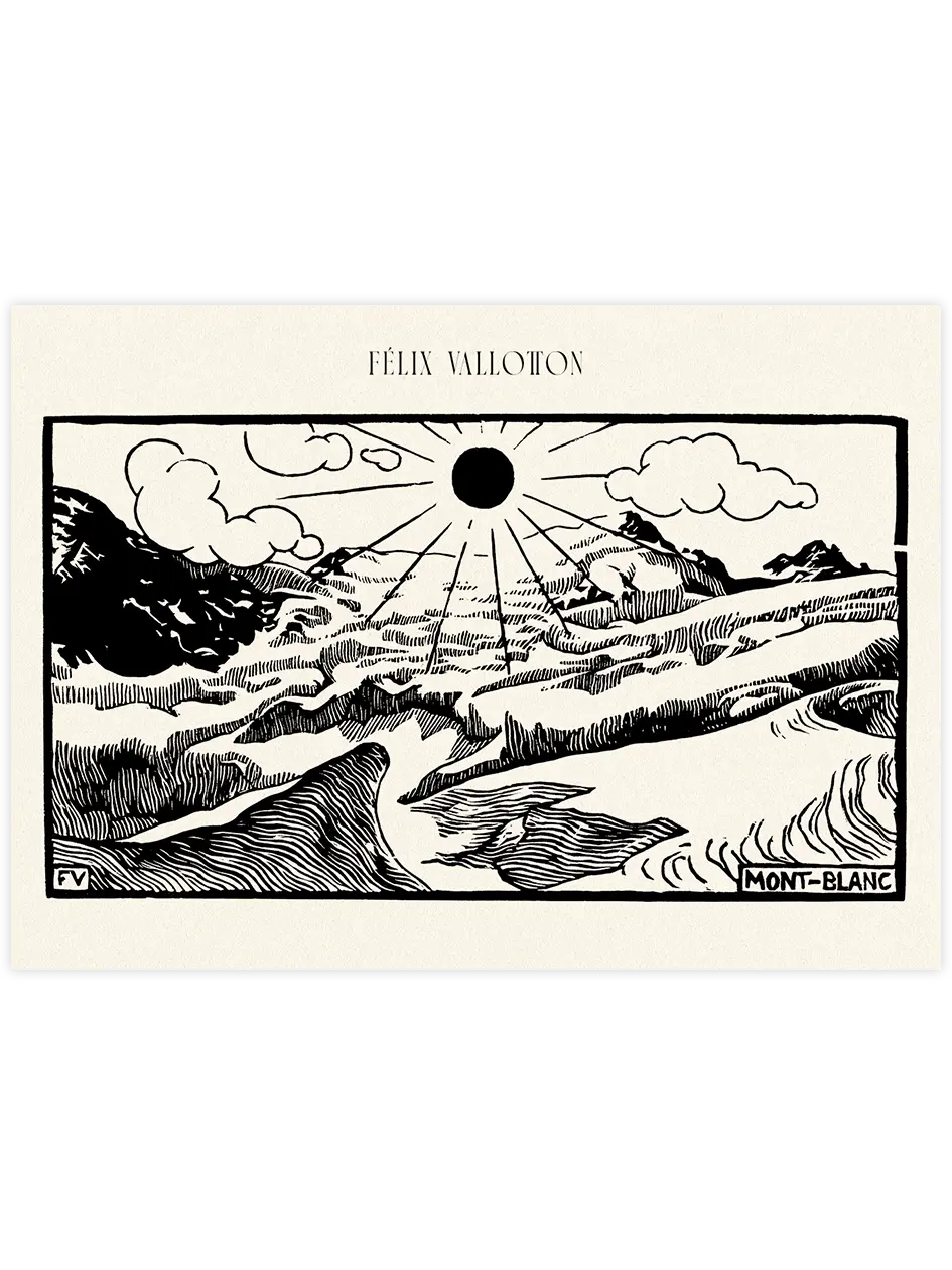 Félix Vallotton Mont-Blanc - Art Print Ünlü Ressamlar Poster