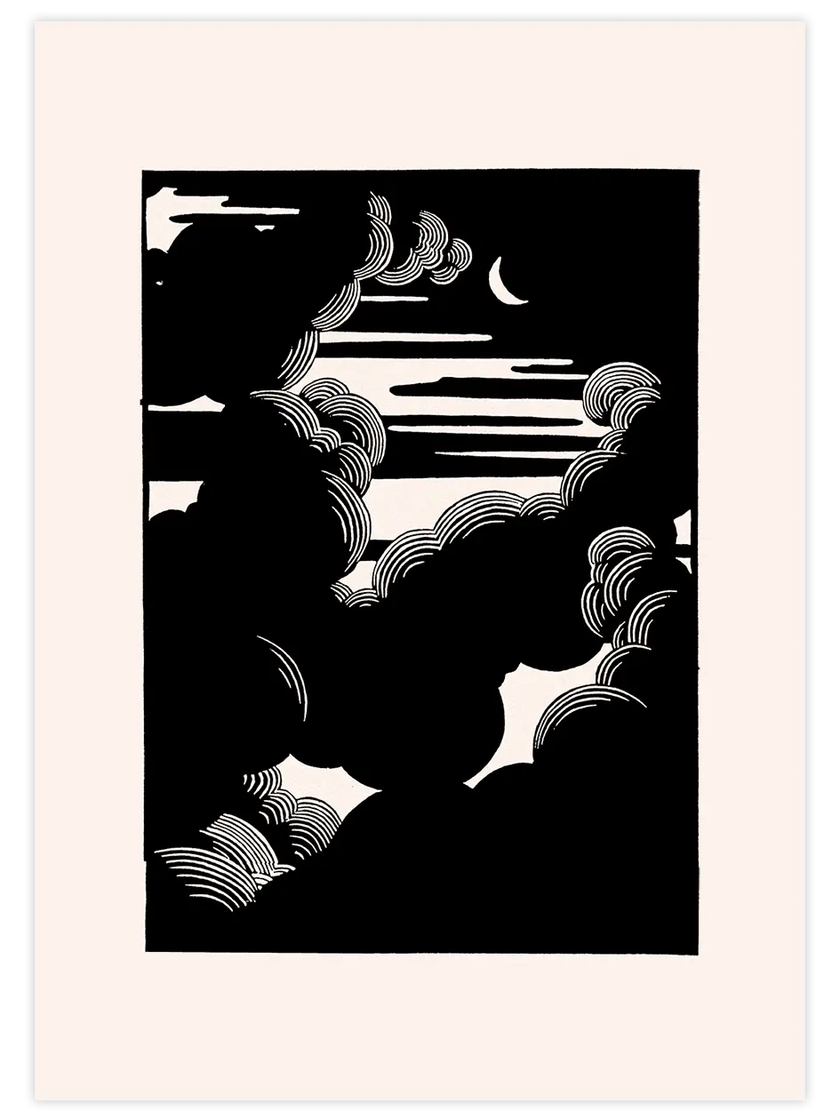 Félix Vallotton Clouds - Art Print Ünlü Ressamlar Poster
