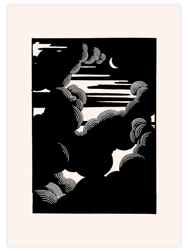 Félix Vallotton Clouds - Art Print Ünlü Ressamlar Poster
