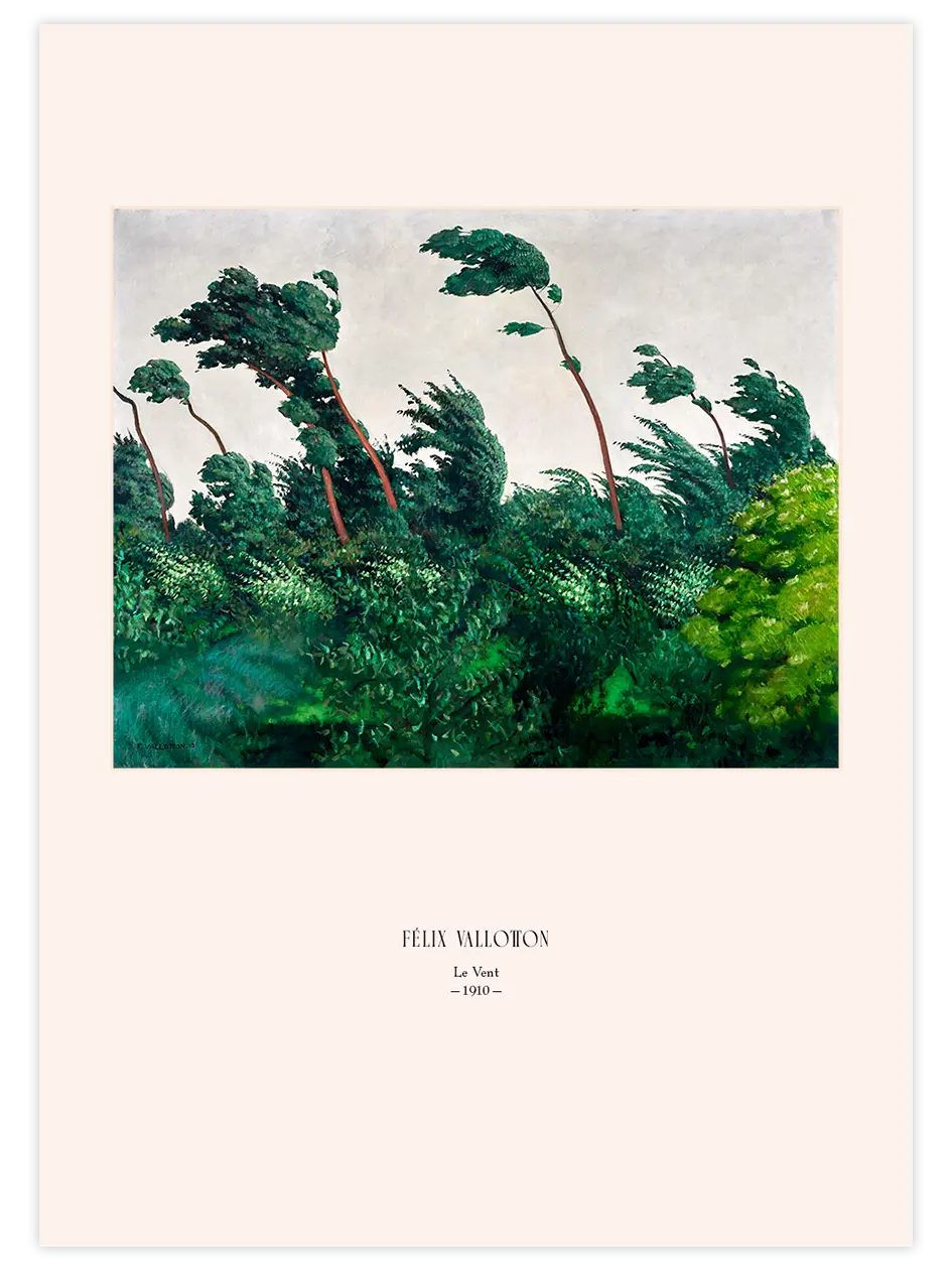 Felix Vallotton The Wind - Art Print Ünlü Ressamlar Poster