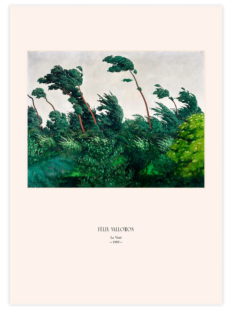 Felix Vallotton The Wind - Art Print Ünlü Ressamlar Poster