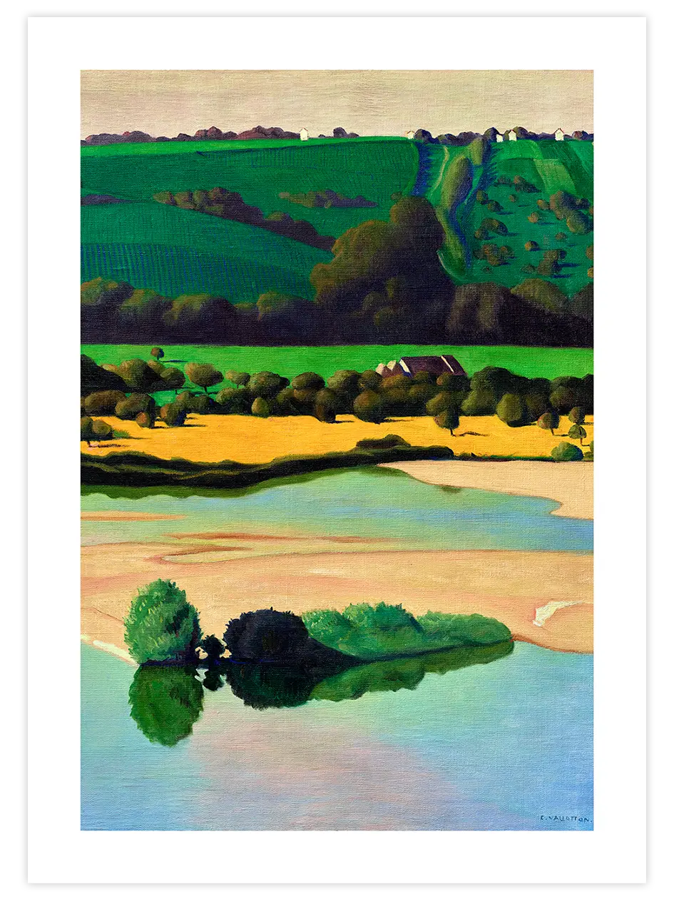 Félix Vallotton Evening on the Loire - Art Print Ünlü Ressamlar Poster