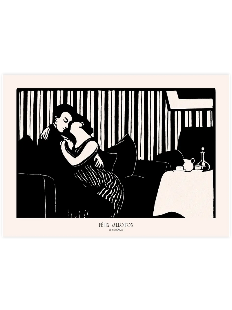 Félix Vallotton Le Mensonge - Art Print Ünlü Ressamlar Poster