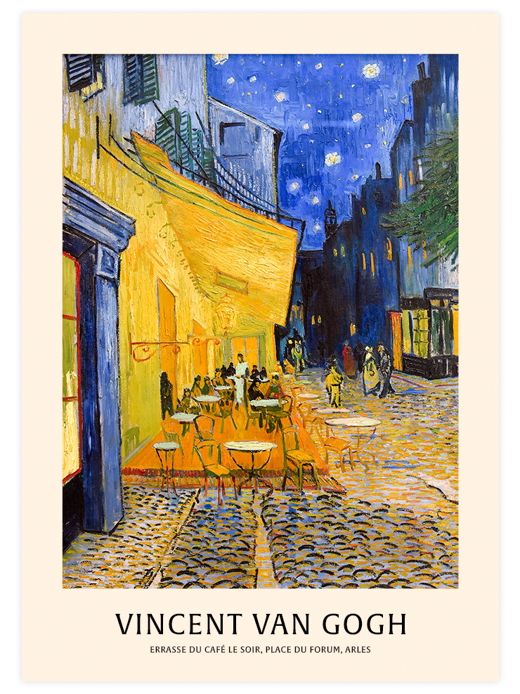 Van Gogh Gece Kahvesi - Poster Seti Duo  Poster