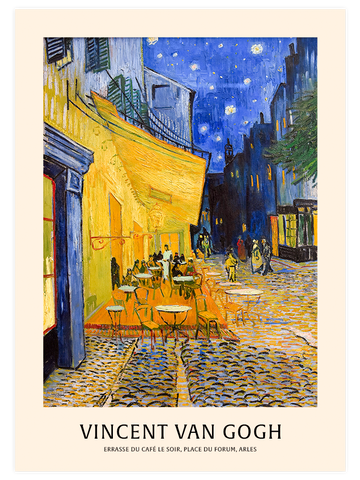 Van Gogh Gece Kahvesi - Poster Seti Duo
