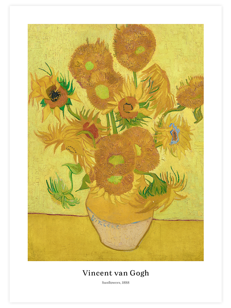 Van Gogh Sunflowers - Poster Seti Duo Ürün ikincil görseli