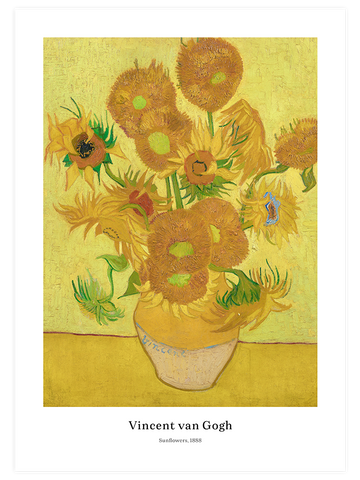 Van Gogh Sunflowers - Poster Seti Duo