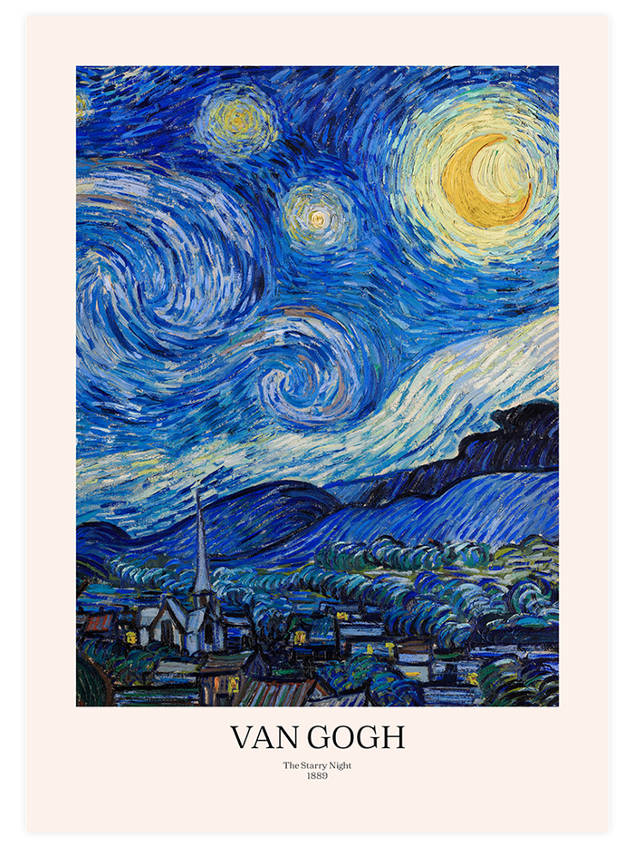 Van Gogh Two Poplars - Poster Seti Duo  Poster