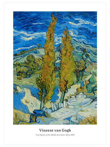 Van Gogh Two Poplars - Poster Seti Duo