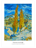 Van Gogh Two Poplars In The Alpilles - Art Print