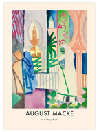 August Macke In the Temple Hall - Art Print