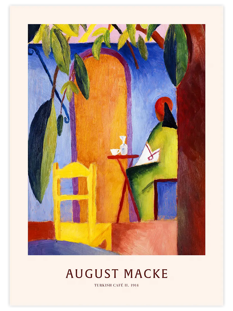 Macke Turkish Coffee N2 - Art Print Ünlü Ressamlar Poster