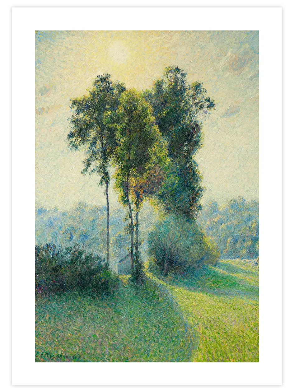Pissarro Landscape at Saint-Charles - Art Print Ünlü Ressamlar Poster