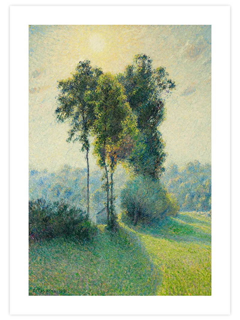 Pissarro Landscape at Saint-Charles - Art Print Ünlü Ressamlar Poster