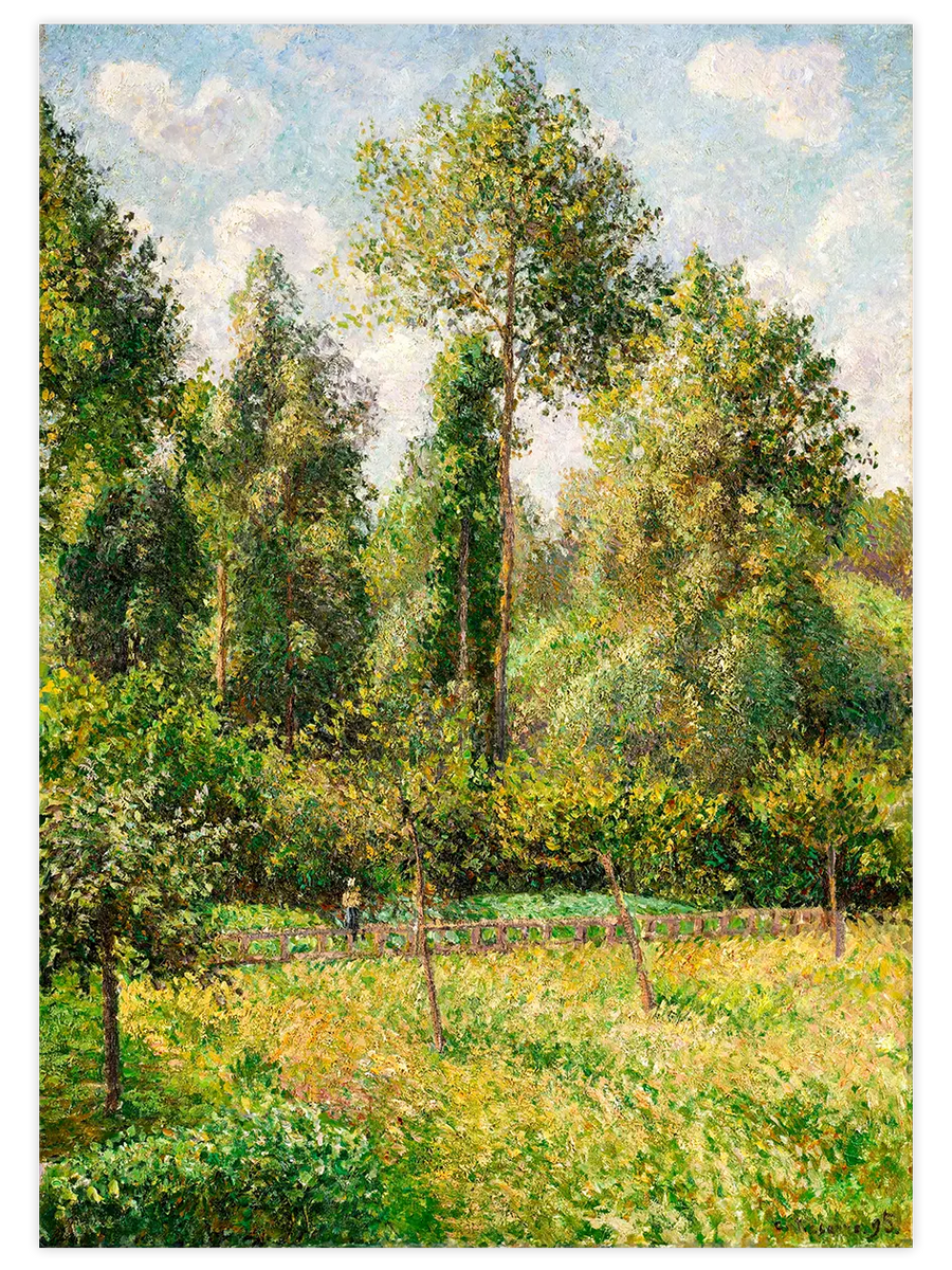 Camille Pissarro Kavaklar | Sanat Posteri