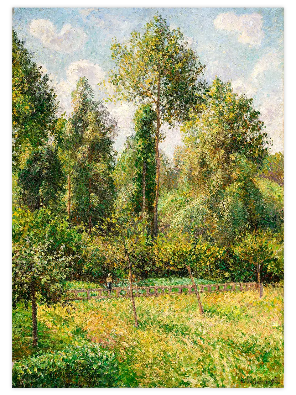 Camille Pissarro Kavaklar - Art Print Ünlü Ressamlar Poster