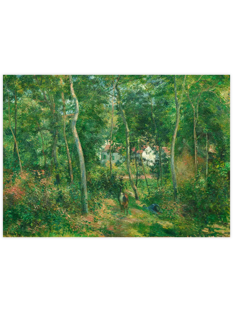 Pissarro Edge of the Woods - Art Print Ünlü Ressamlar Poster