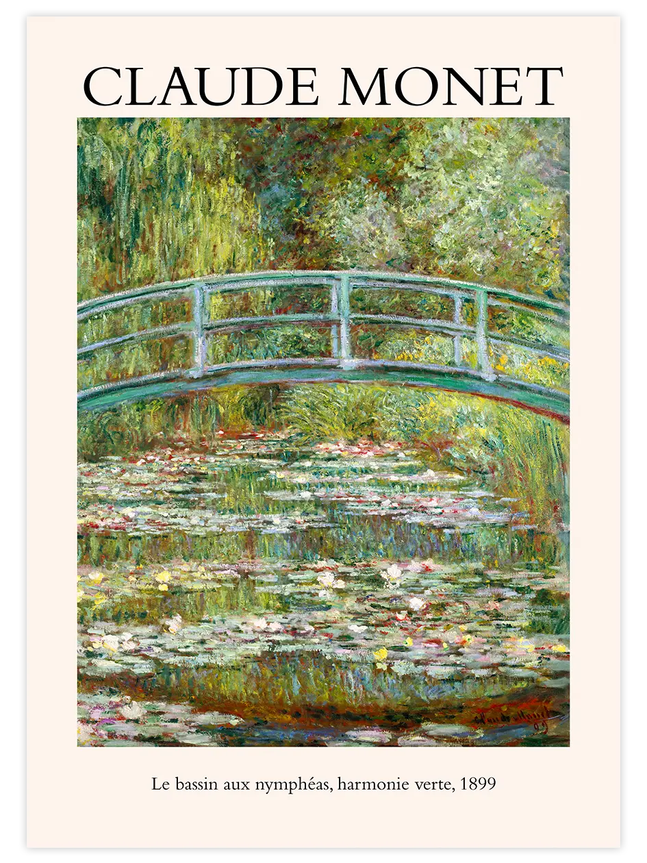 Monet The Waterlily Pond - Art Print Ünlü Ressamlar Poster