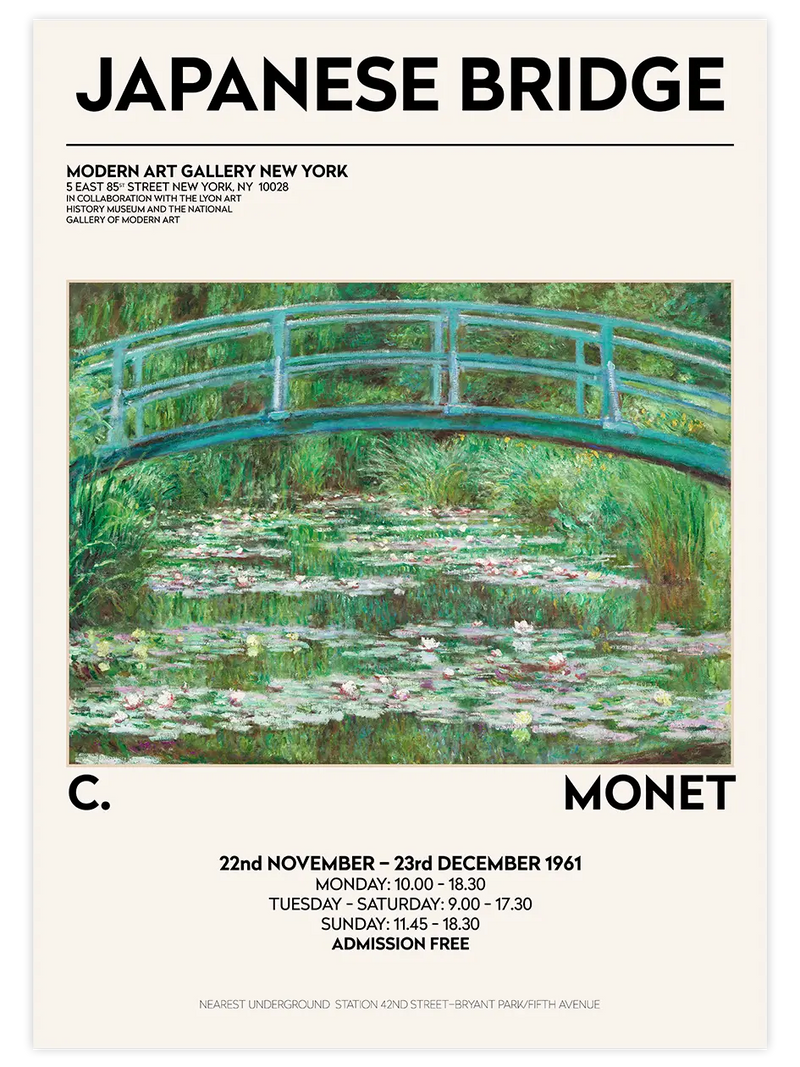 Claude Monet Afiş N1 - Art Print Ünlü Ressamlar Poster