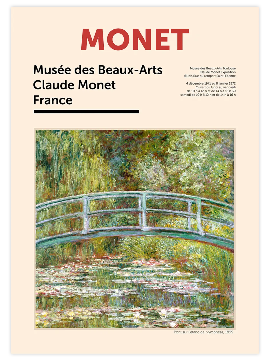 Claude Monet Afiş N4 - Art Print Ünlü Ressamlar Poster