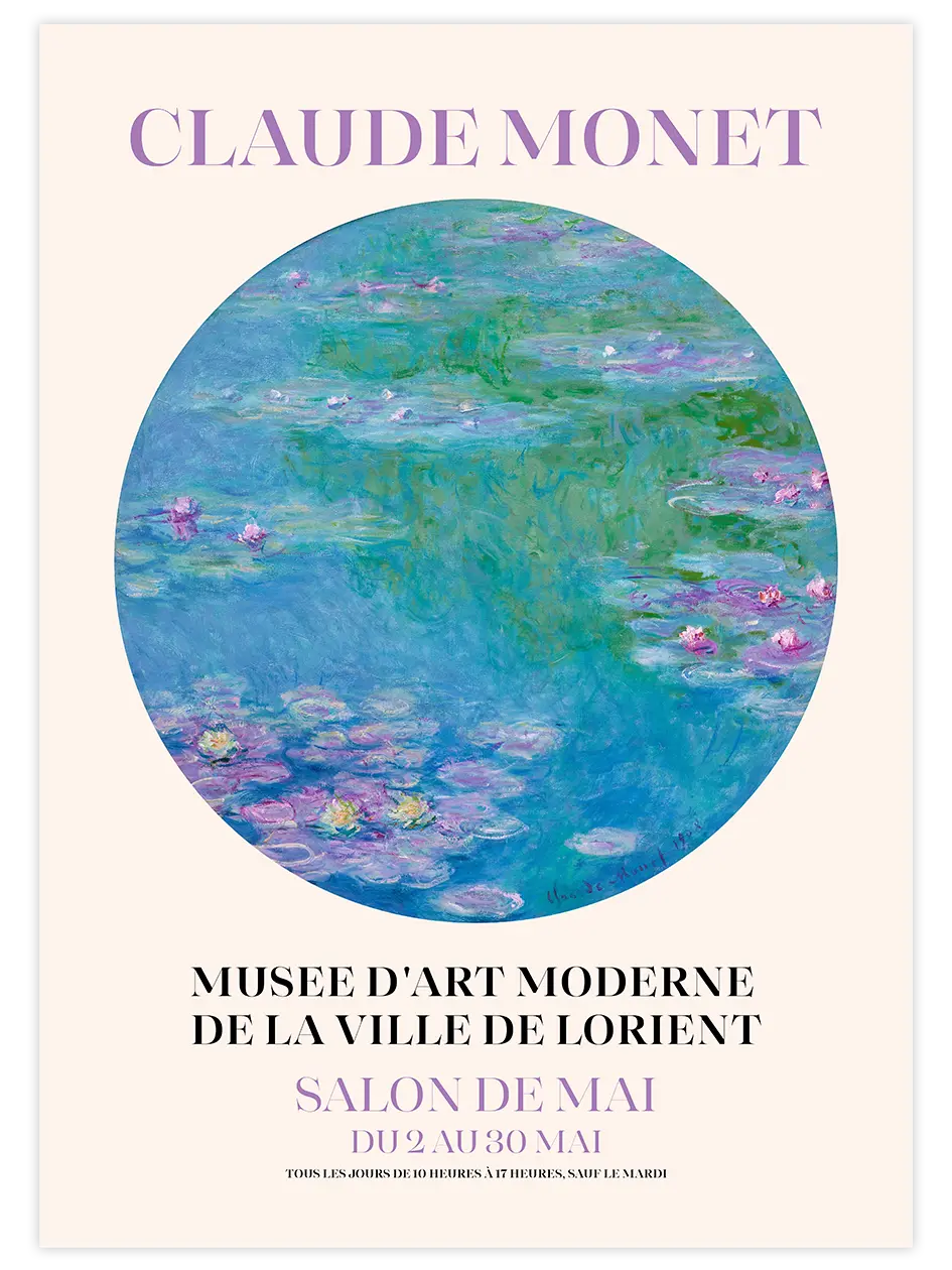 Claude Monet Afiş N5 - Art Print Ünlü Ressamlar Poster