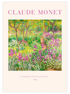 Monet The Artist's Garden at Giverny - Art Print Ünlü Ressamlar Poster