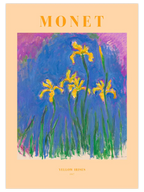 Monet Yellow Irises - Art Print