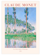 Monet Les Trois Arbres, Printemps - Art Print