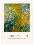 Monet The Path Through The Irises - Art Print