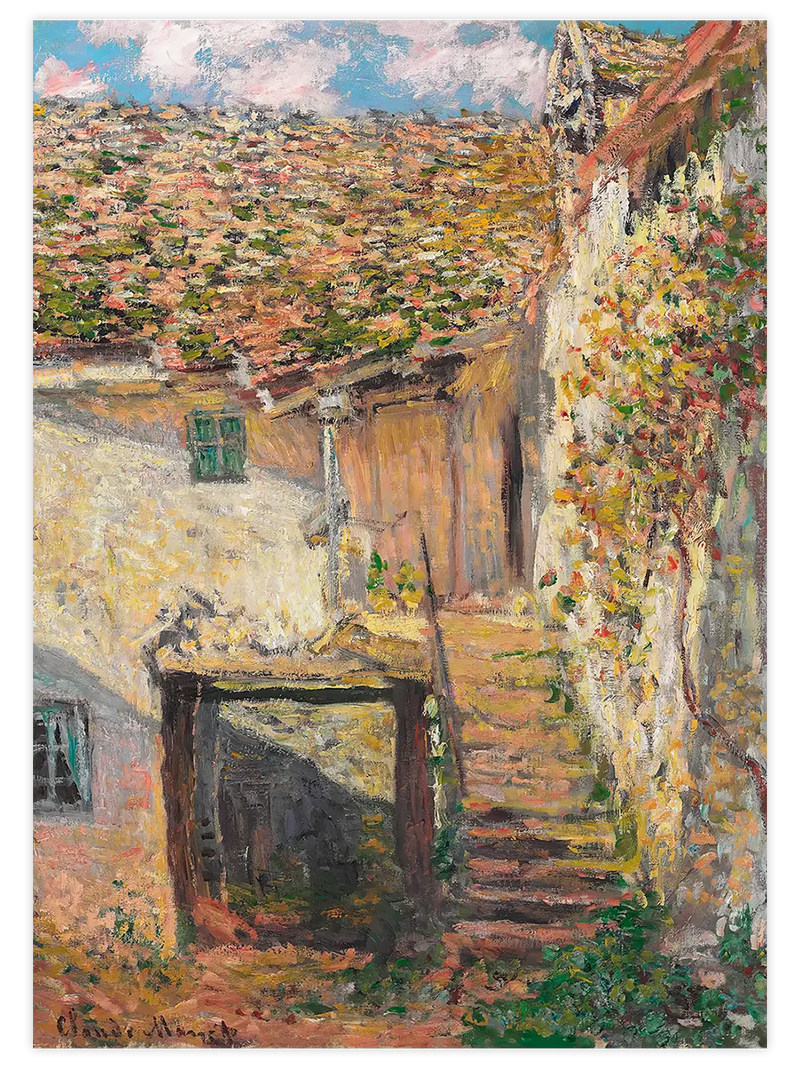 Claude Monet The Steps - Art Print Ünlü Ressamlar Poster