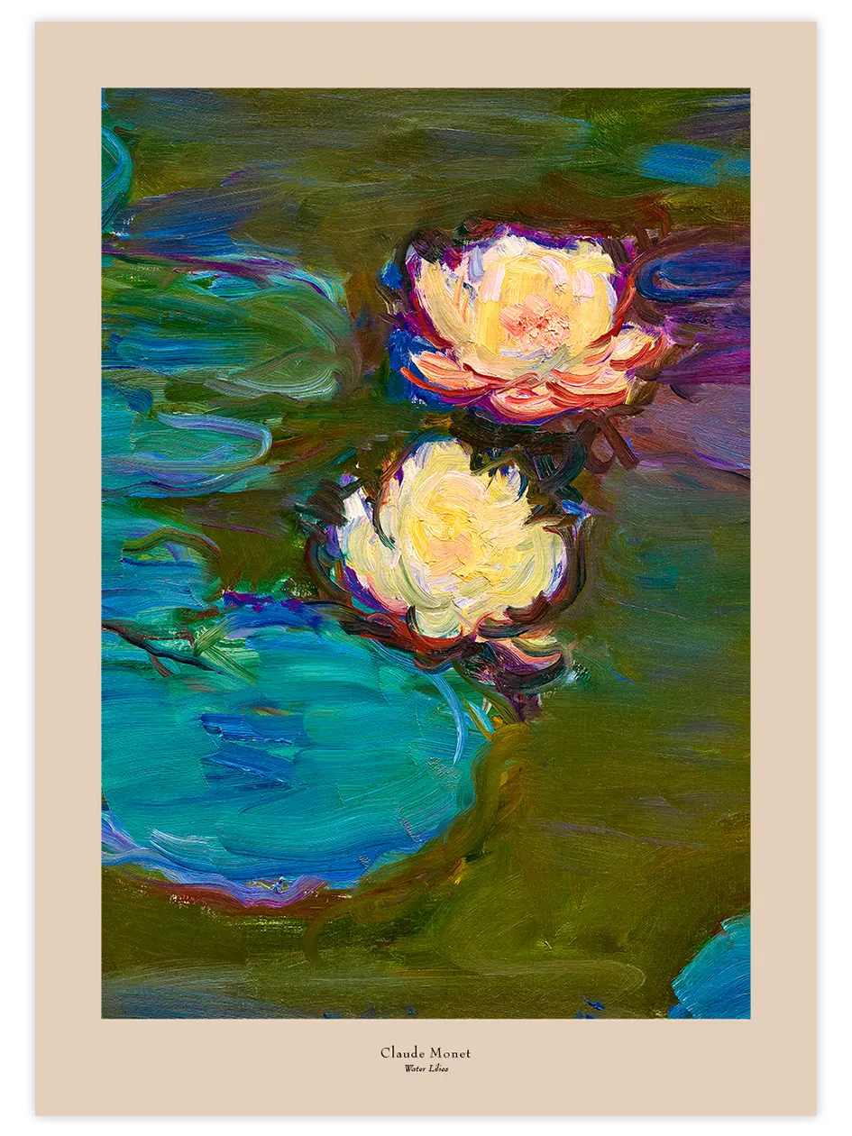 Monet Nilüferler - Art Print Ünlü Ressamlar Poster
