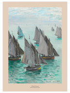 Monet Fishing Boats, Calm Weather - Art Print
