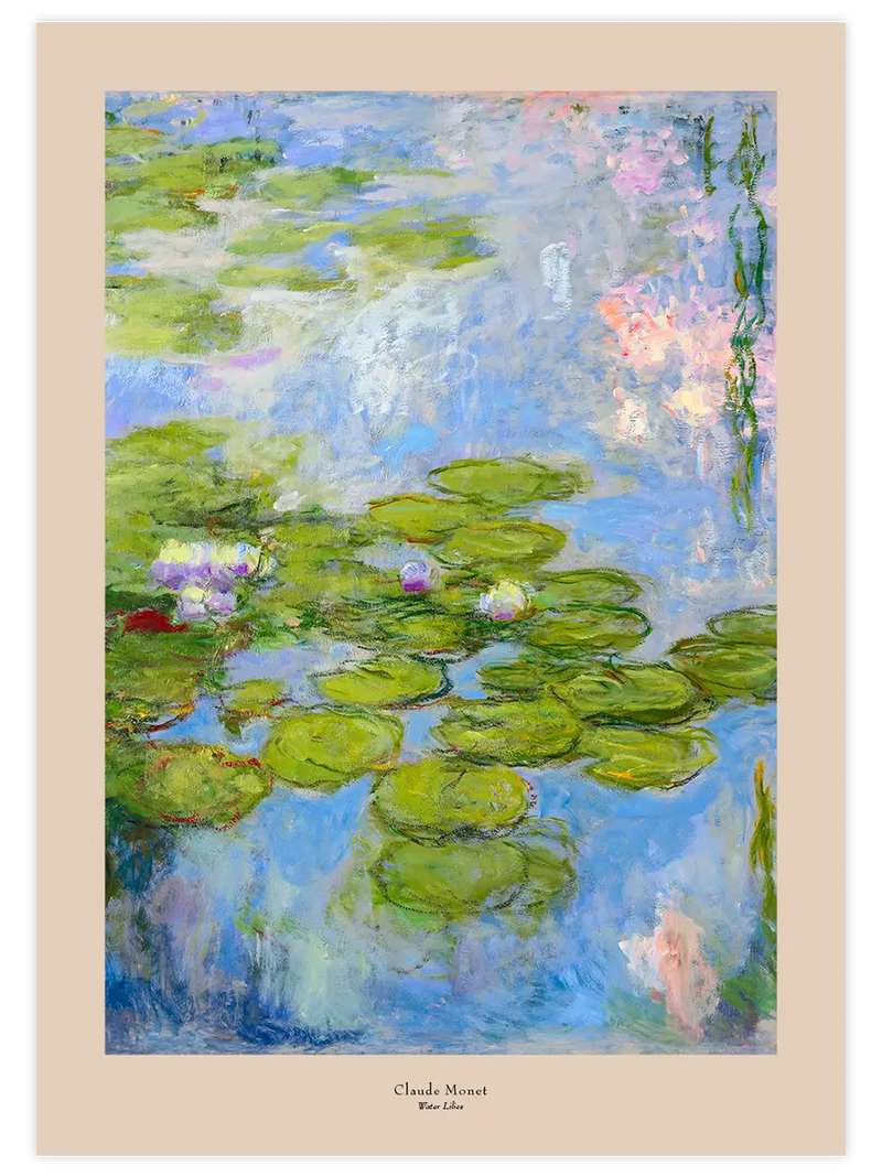 Monet Water Lilies - Art Print Ünlü Ressamlar Poster